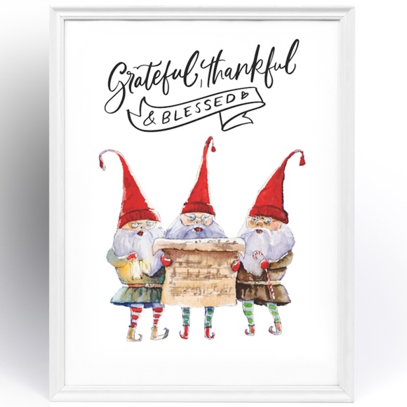 Wall Art Watercolor Christmas Illustration Print Poster Card Unframed - Picture 2 of 6